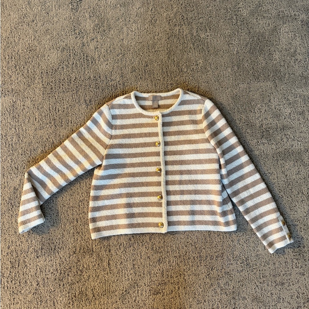 Striped lady jacket sweater